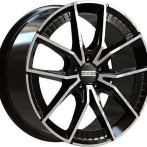 Fondmetal Elatha Glossy Black Machined 8,5x19 5x112 ET45 CB66,5 R13 850 kg RF19090