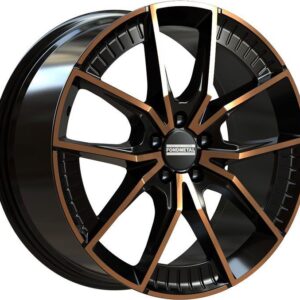 Fondmetal Elatha Black Clearcoat Matt Bronze Machined 8,5x19 5x112 ET45 CB66,5 R13 850 kg RF19212