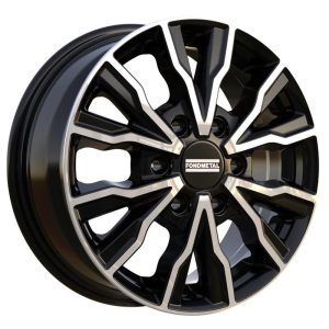 Fondmetal PRO2 Glossy Black Machined 7x17 6x120 ET48 CB74,5 60° 1250 kg RF19904